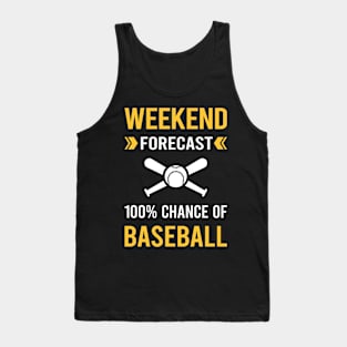 Weekend Forecast Baseball Tank Top